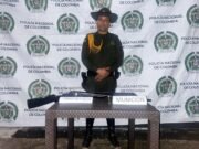 Abandonan escopeta durante operativo ambiental en zona rural de Mitú